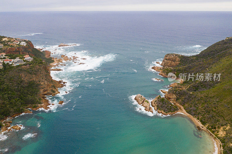 Knysna Heads的鸟瞰图